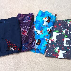Lot of 4 Scrub Tops